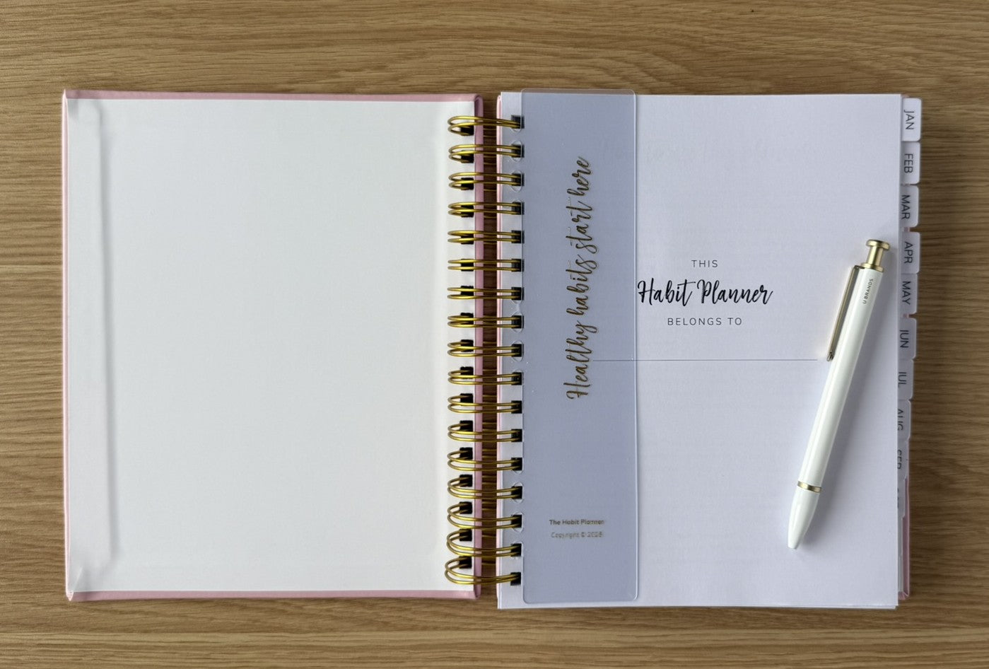 2026 Habit Planner (Pink)