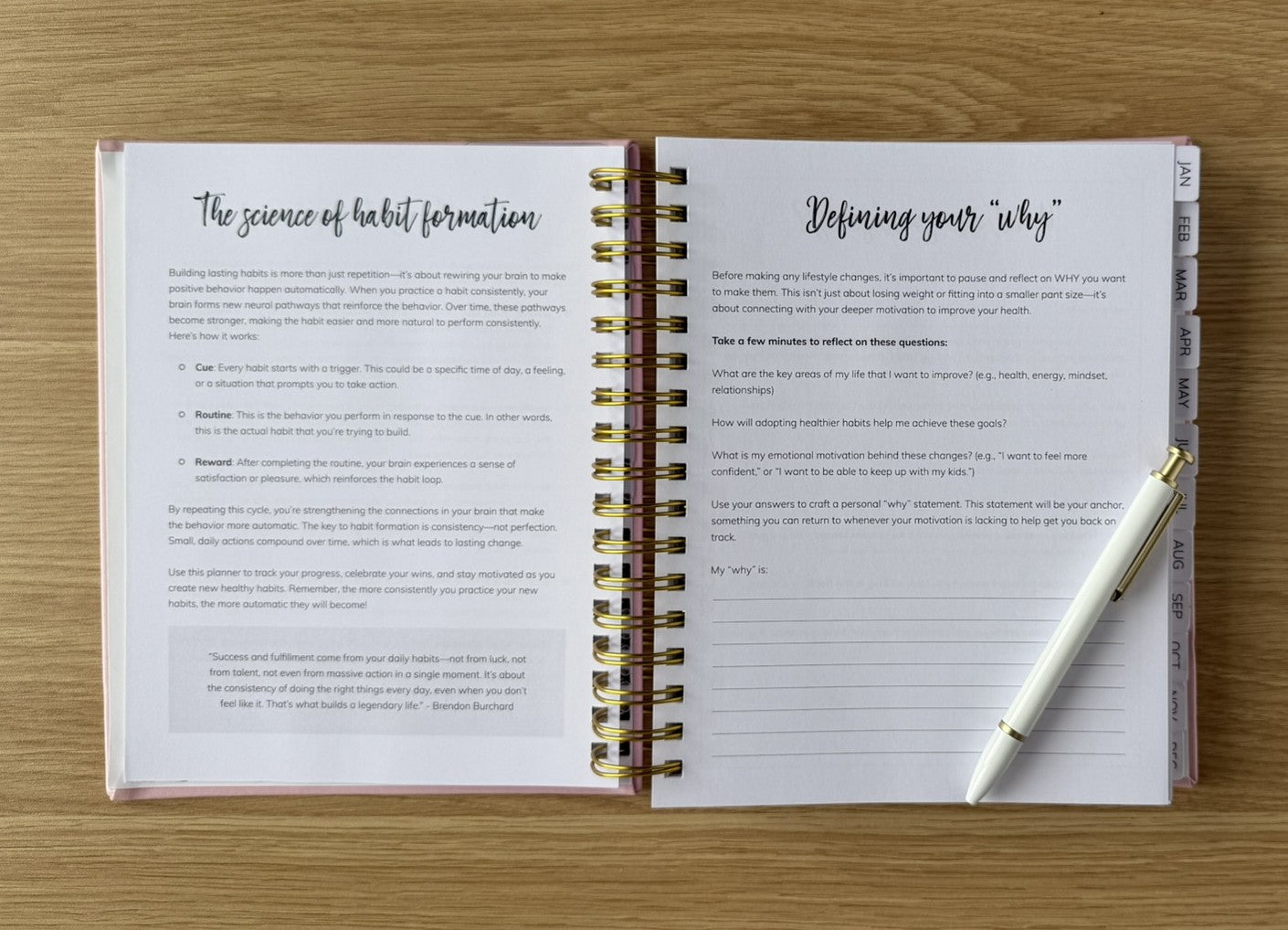 2026 Habit Planner (Pink)