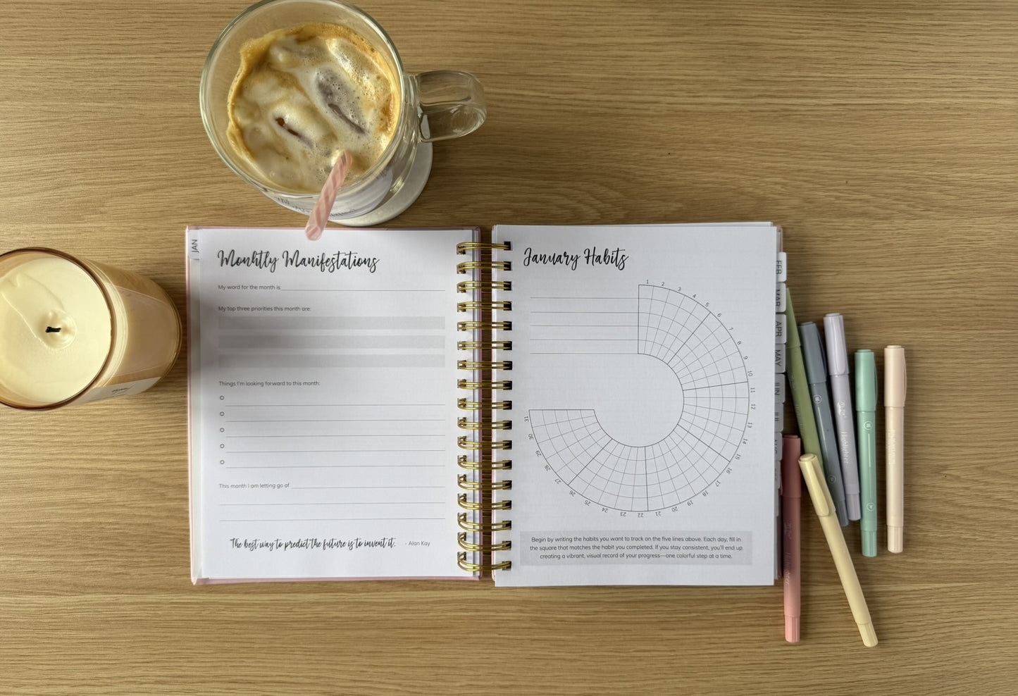 2026 Habit Planner (Pink)