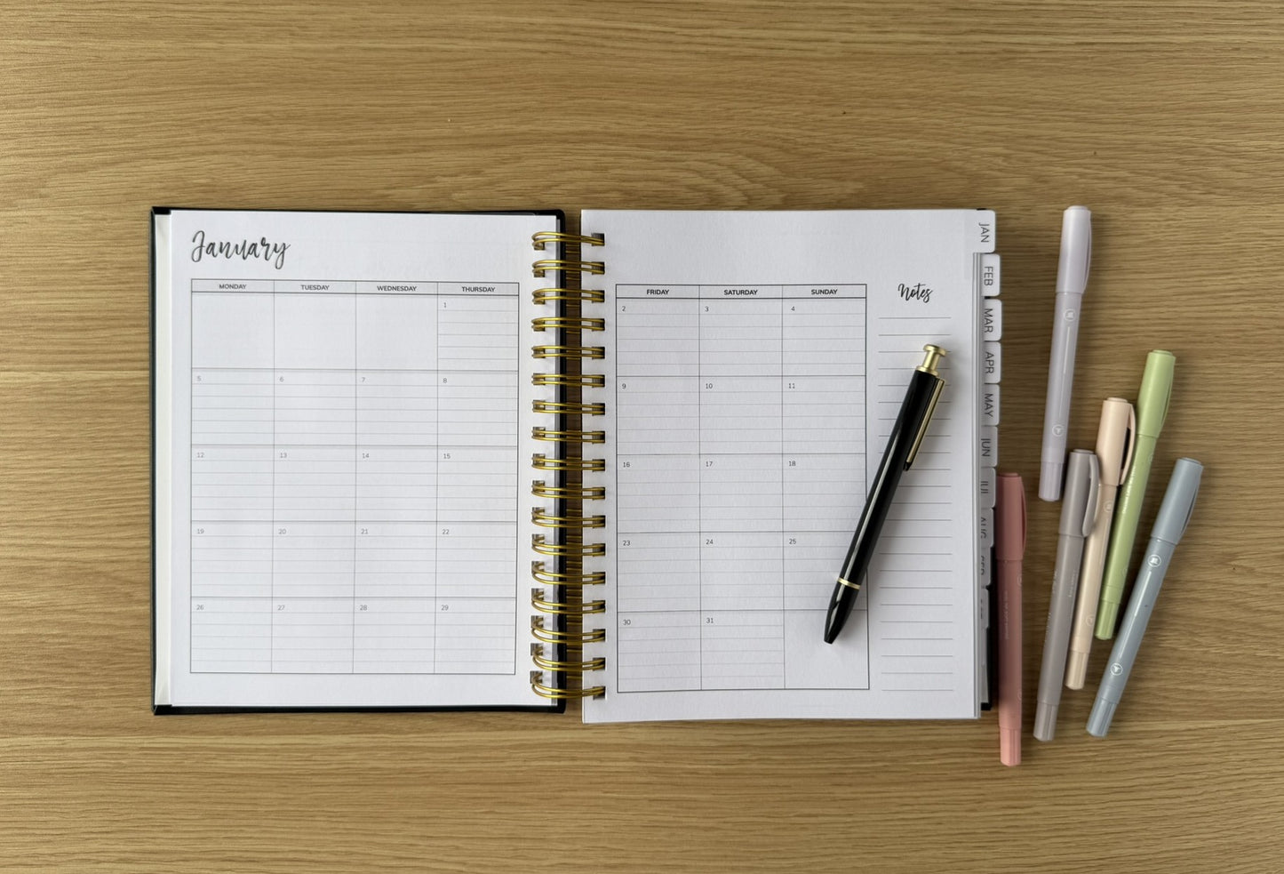 2026 Habit Planner (Black)