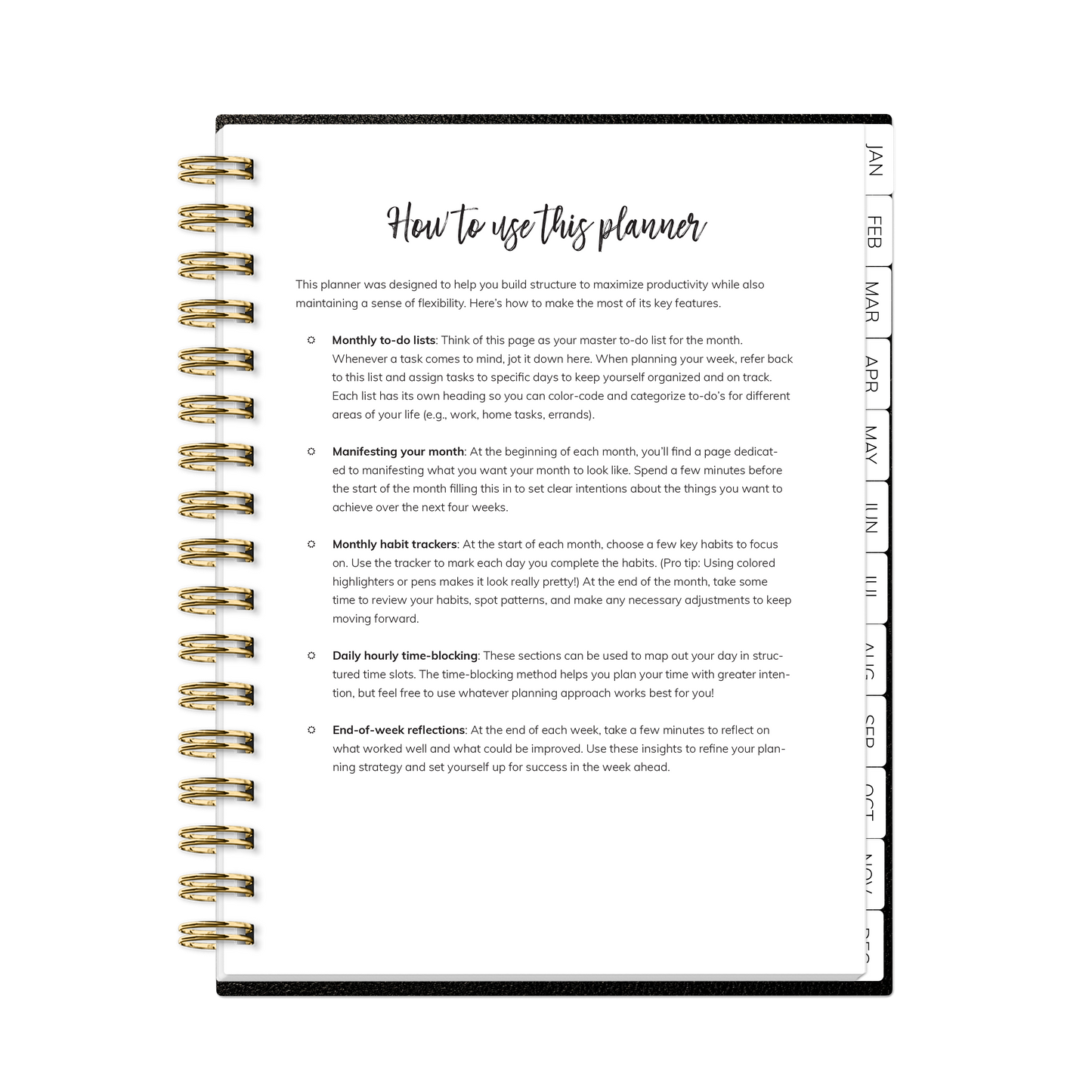 2026 Habit Planner (Black)