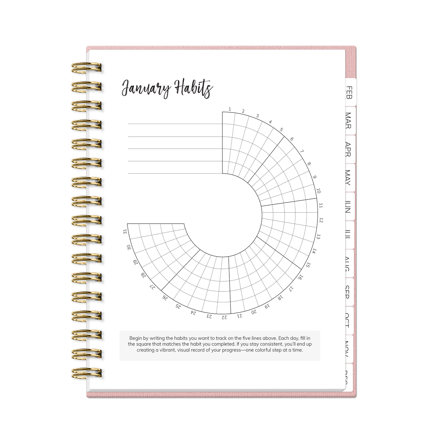 2026 Habit Planner (Pink)