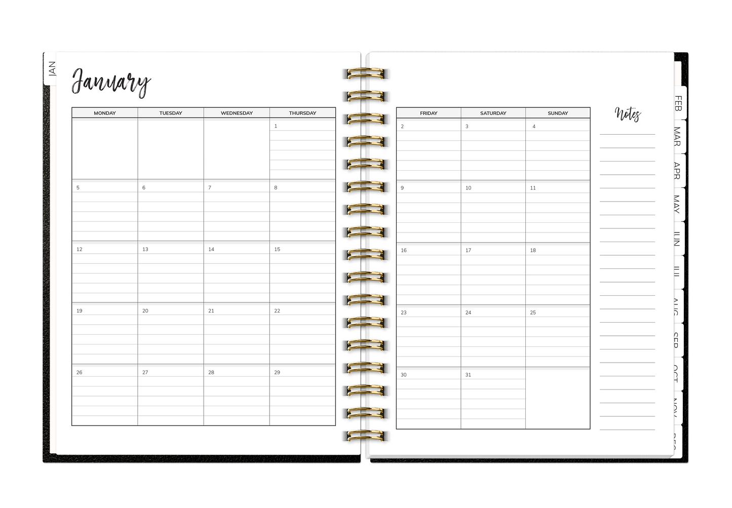 2026 Habit Planner (Black)