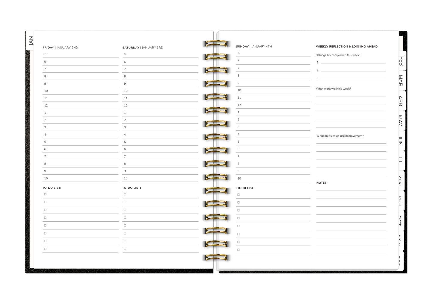 2026 Habit Planner (Black)