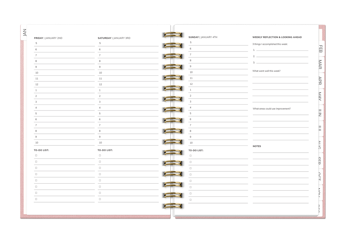 2026 Habit Planner (Pink)