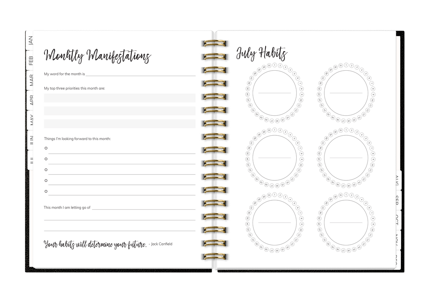 2026 Habit Planner (Black)