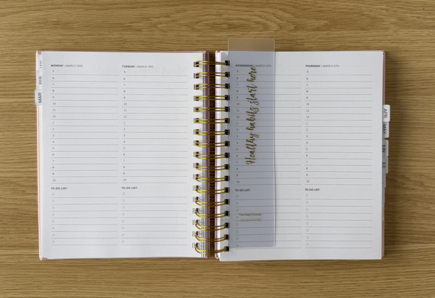 2026 Habit Planner (Pink)