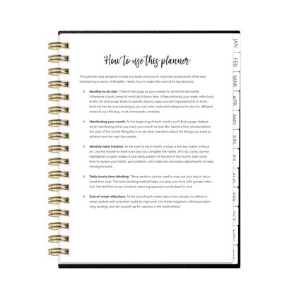 2026 Habit Planner (Black)