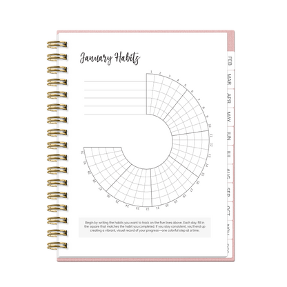 2026 Habit Planner (Pink)